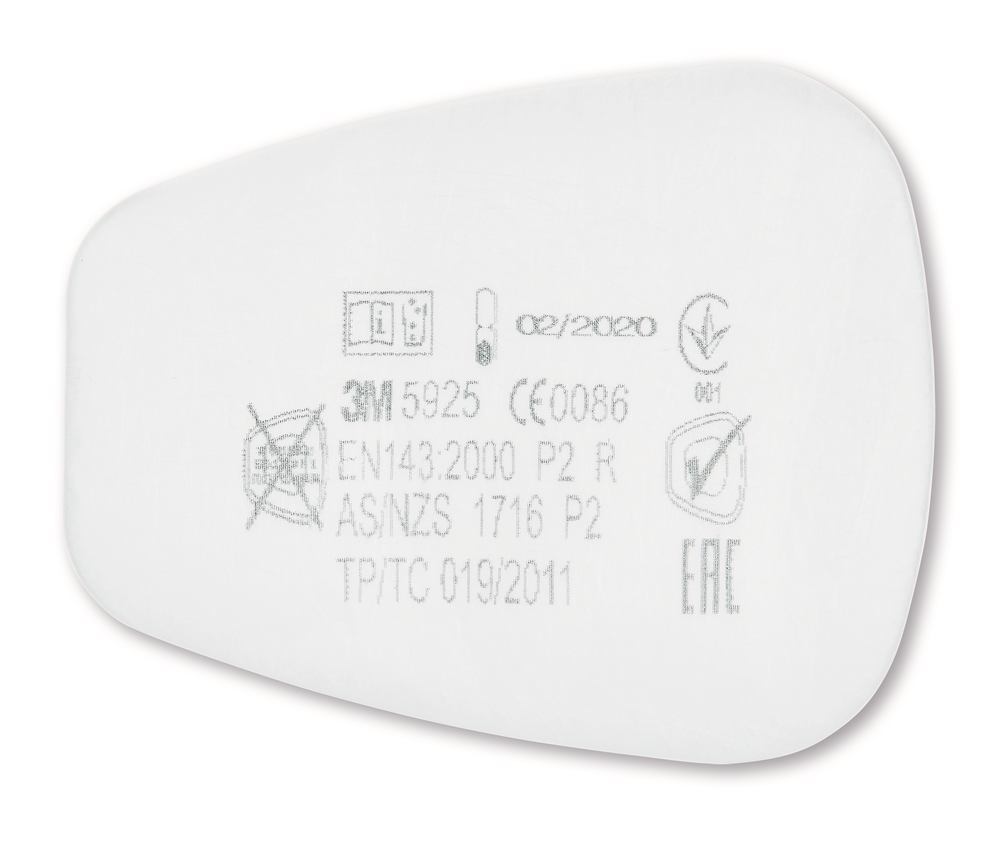 Particle pre-filter, from 3M, acc. EN 143, filter P2, 20 unit(s) - Luminix Health