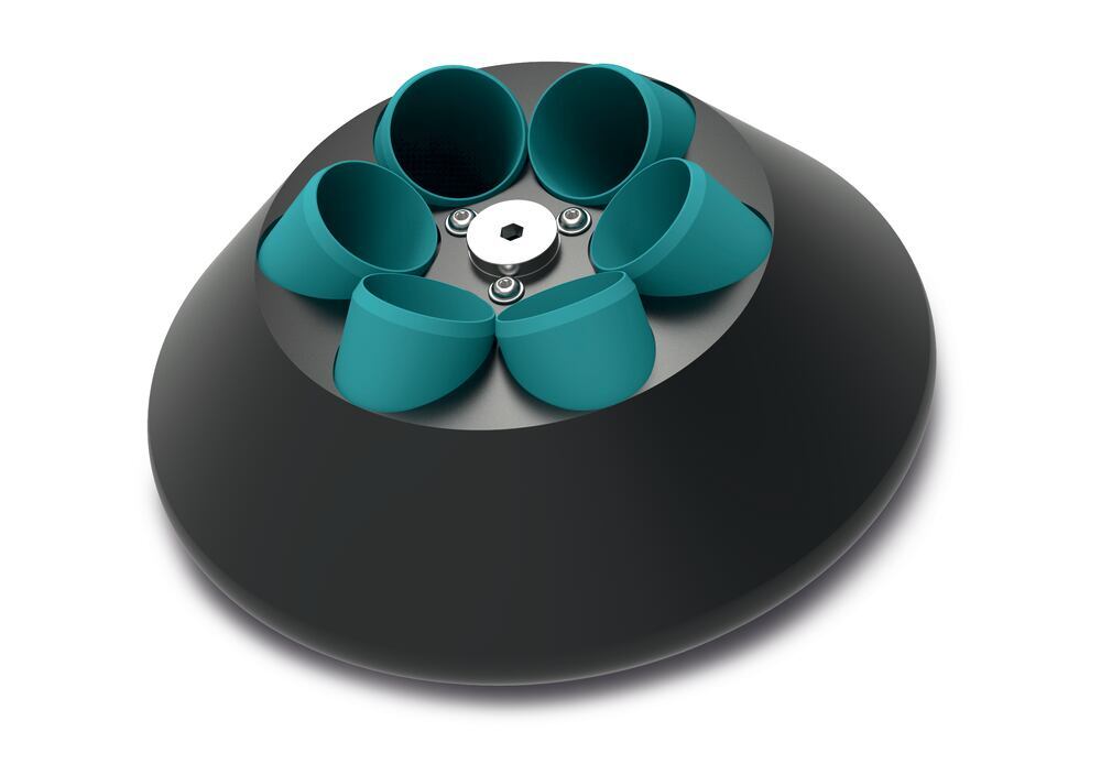 Image of 6-place angle rotor for vials type 1016