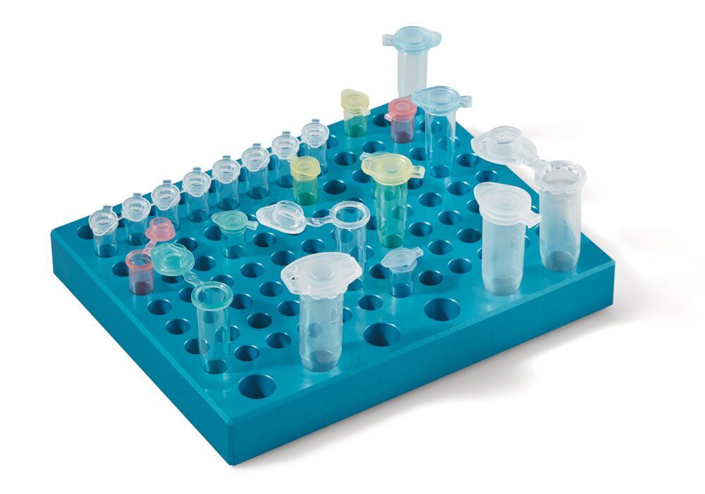 Rotilabo®-Alu. rack 2, 96(8x12)/6 slots, for 0.2 ml centr. tubes, strips, plates - Luminix Health