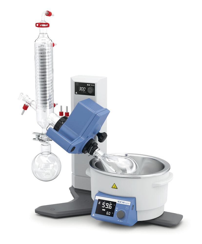 RV 8 series rotary evaporator RV 8 V, Standard vertical glassware, 1 unit(s) - Luminix Health