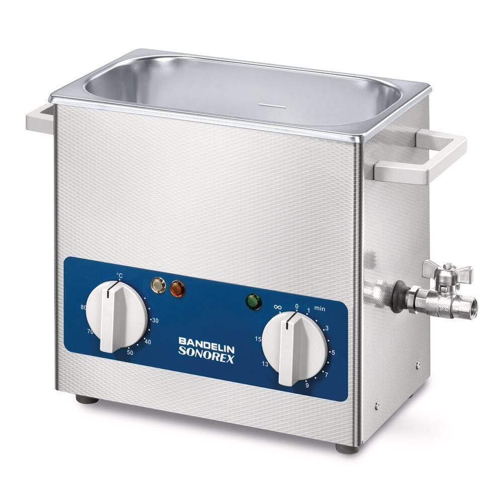 Ultrasonic compact bath SONOREX SUPER, RK 102 H, volume 3.0 l, 1 unit(s) - Luminix Health