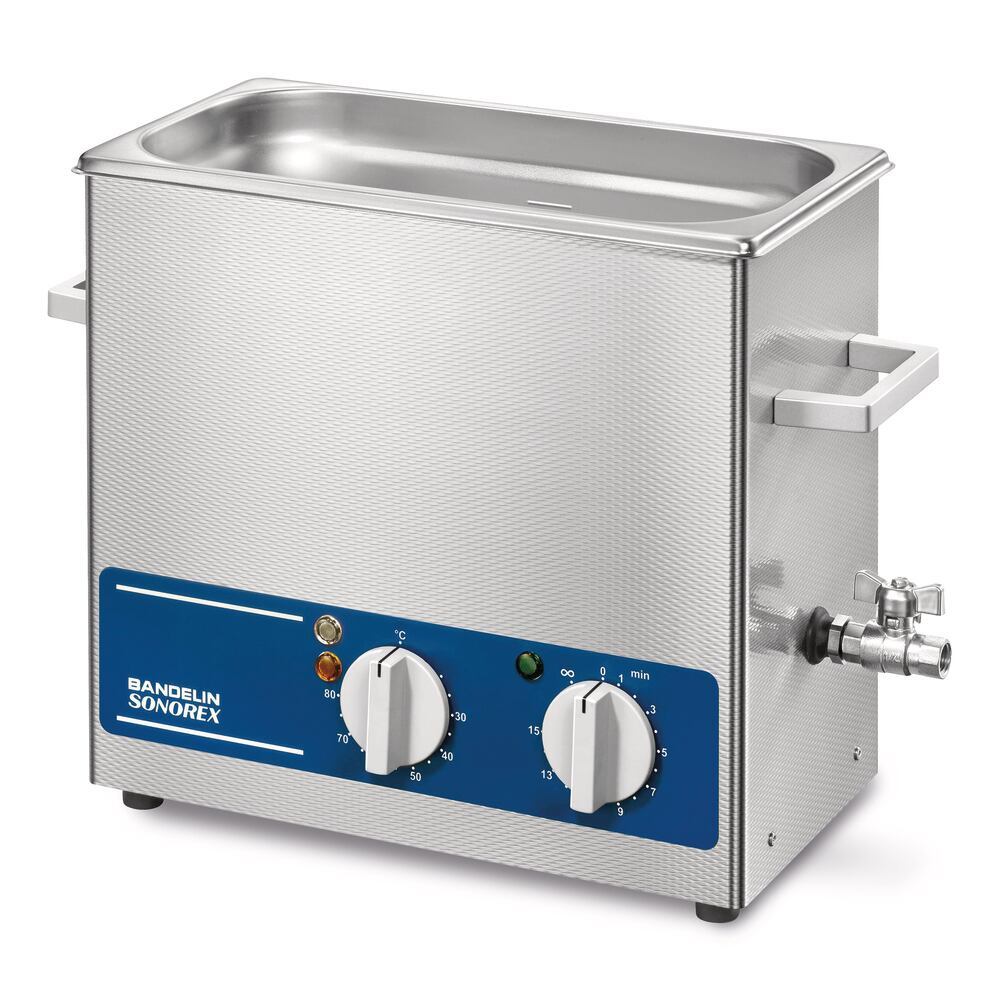 Ultrasonic compact bath SONOREX SUPER, RK 255 H, volume 5.5 l, 1 unit(s) - Luminix Health