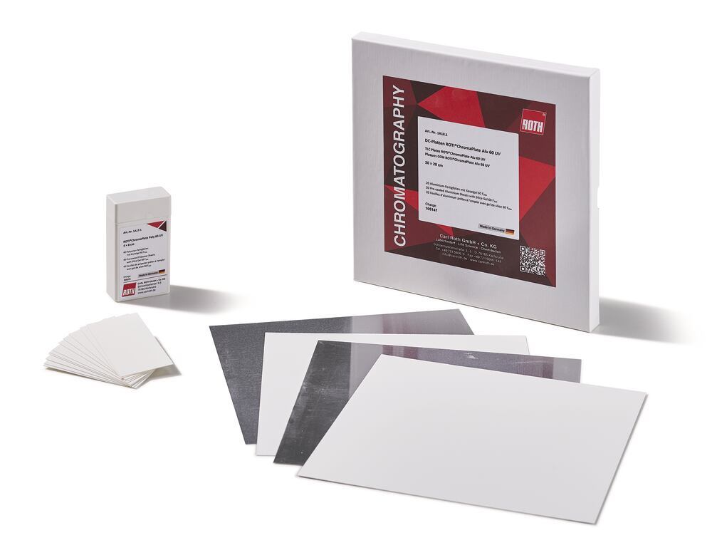 TLC Plates ROTIChromaplate, Poly 60 UV 4x8 cm, 40 unit(s) - Luminix Health