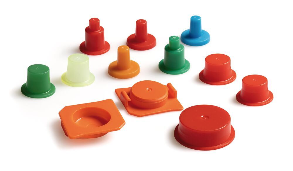 Upper Caps for 150 ml SPE columns, red, 100 unit(s) - Luminix Health
