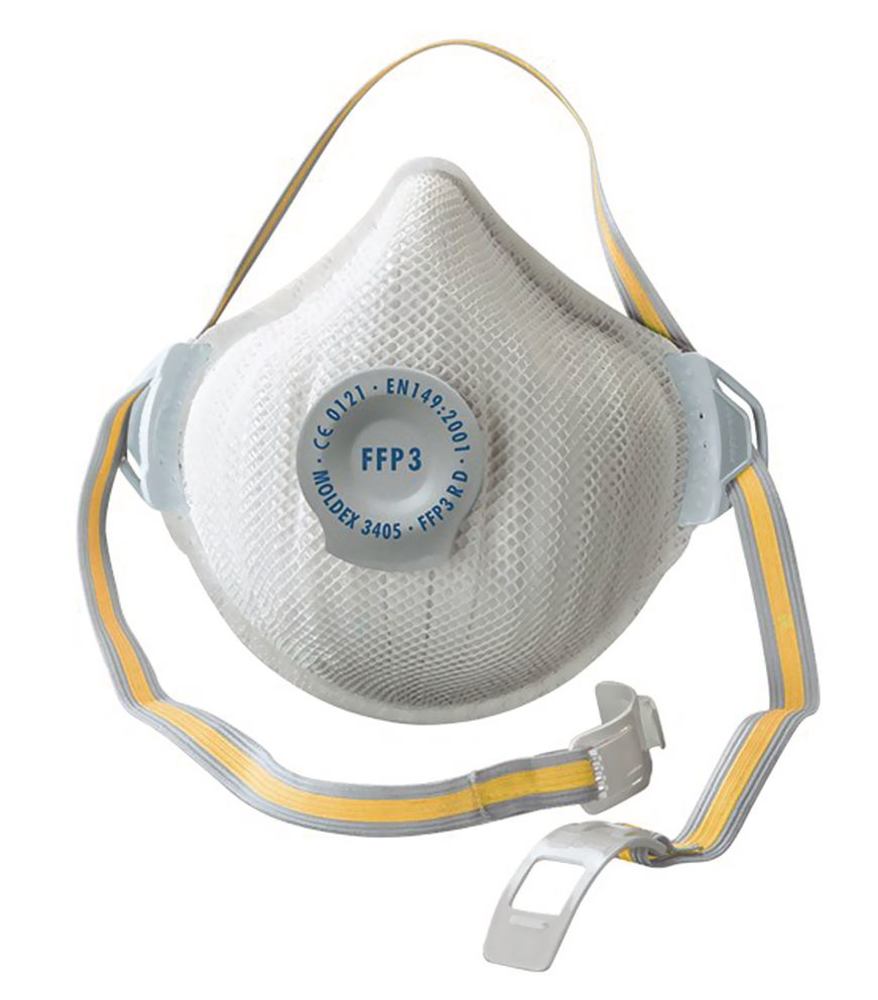 Fine dust masks Air Plus 3405, Size M/L, FFP3 R D with Klimaventil, 5 unit(s) - Luminix Health