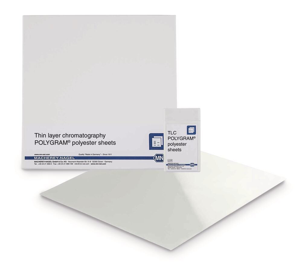 TLC Plates POLYGRAM Polyamide-6, 5x20 cm, polyester foil, 0.1 mm, 50 unit(s) - Luminix Health
