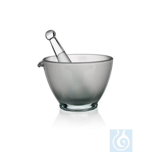 Mortar with Pestle and spout, rough, 200mm, 3/PK