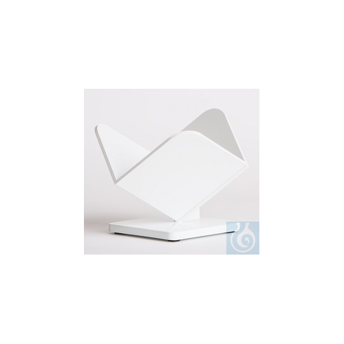 Image of Tilted Basket Stand, Foot print 120x120mm, height 100mm, solid PVC useful tool - Luminix Health