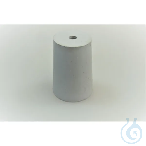 Stopper large, with hole for weighing cup, 18x24x30mm, color GREY - Luminix Health