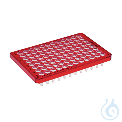 Image of twin.tec PCR plate 96, red, 25 pcs. - Luminix Health