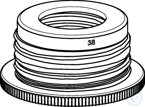 Image of Bottle thread adapter GL45 to GL38ETFE - Luminix Health