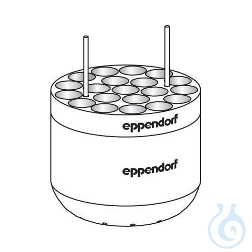 Adapter for 20 x round bottom tubes (2x) - Luminix Health