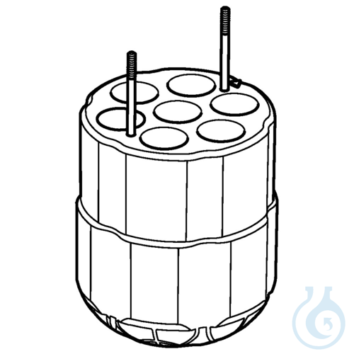 Adapter, 5/15mL con. Tubes/S-4x400/2 pcs