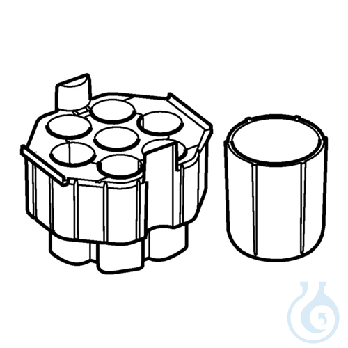 Image of Adapter 50mL/250mL/Plate S-4xUniv, 2 St - Luminix Health