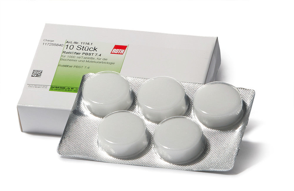 ROTI®fair PBST 7.4, for 1000 ml / tablet, 10 unit(s), blister - Luminix Health