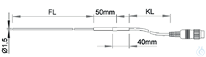 Immersion sensor, -65..1150°C, NiCr-Ni, 200 mm, 1,5 mmØ - Luminix Health