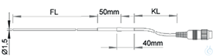 Image of Immersion sensor, -65..600°C, PT 100, 300 mm, 3 mmØ - Luminix Health