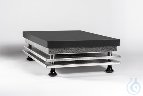 Precision hotplate up to 450°C, digital, cast-iron heating surface, 440x290 mm,