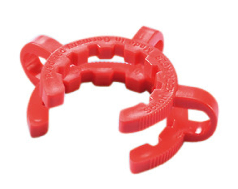 Conical joint clips, POM, red, for standard ground joint 29, 10 unit(s) - Luminix Health