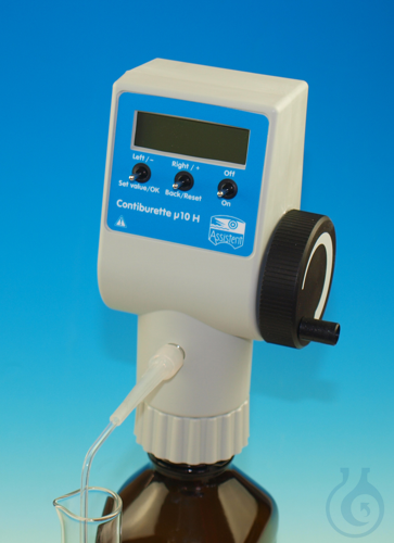 Digital burette ''Contiburette µ 10'', conformity certified, without bottle, CE - Luminix Health