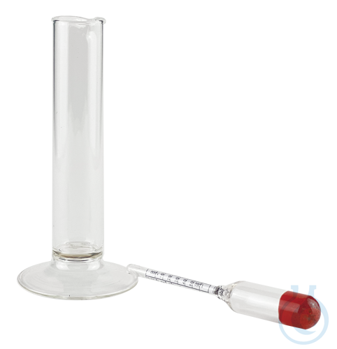 Urinometer, small model with glass jar