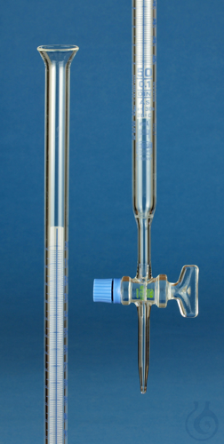 Burettes with Schellbach stripe, borosilicate glass 3.3 straight stopcock with - Luminix Health