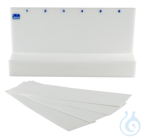 Drying rack of Plexiglas® for 12 microslides
