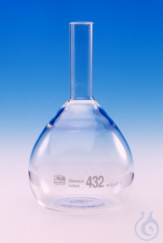 Overflow volumetric flasks, borosilicate glass 3.3 428 ml Auf Anfrage auch in - Luminix Health