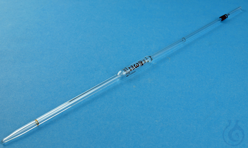 Image of Volumetric Pipttes, with 2 marks, amber graduation with conformity certified, - Luminix Health