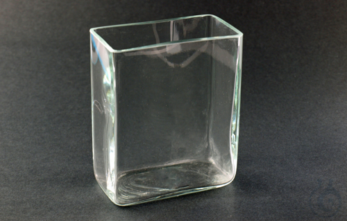 Specimen jars, clear glass, with ground cover plate without cover plate H L B - Luminix Health