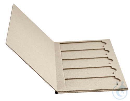 Slide folders with lid for 10 microslides