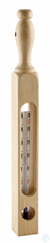 Bath thermometer in wooden case ca. 22 cm