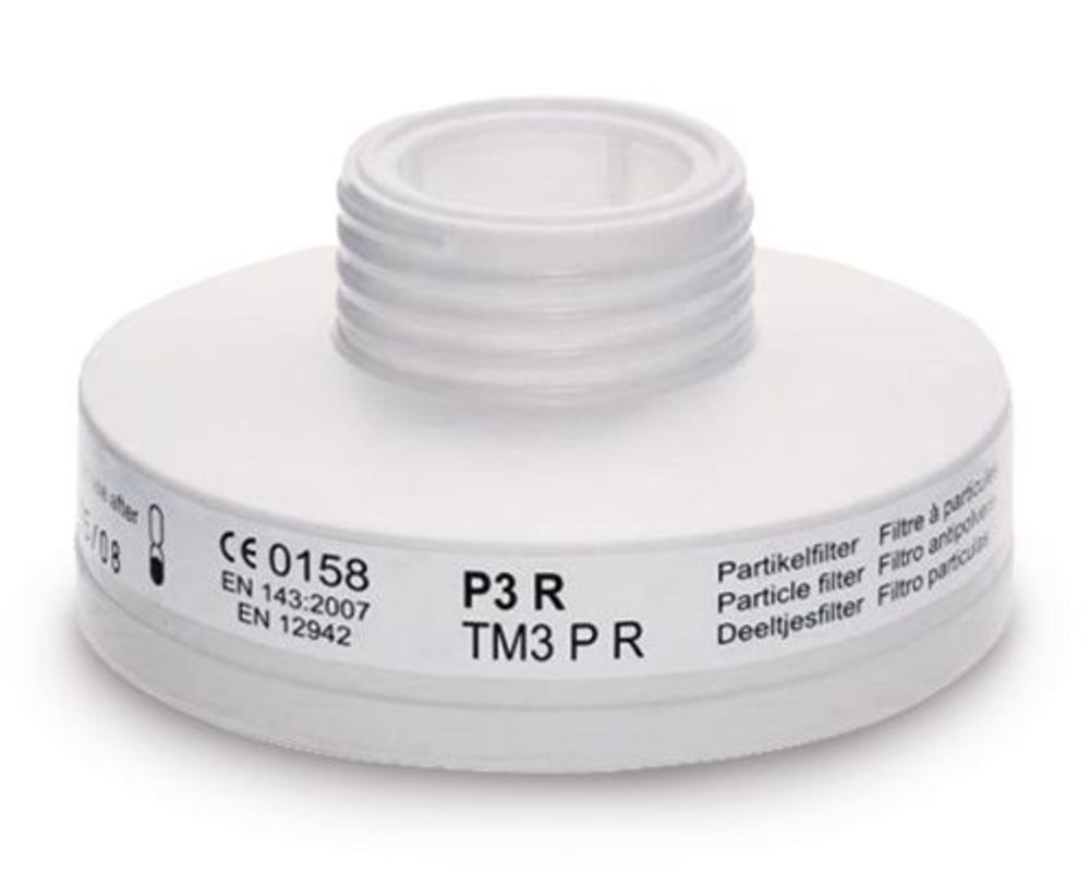 Respiratory protection filter, white, EN 143, type P3, 1 unit(s) - Luminix Health