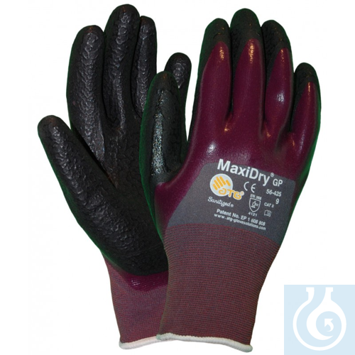 Image of MaxiDry 56-425 Arbeitshandschuhe, Gr. M (8) (3/4 beschichtet) - Luminix Health
