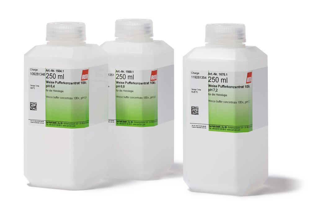 Weise buffer concentrate 100x, pH 7.2, for histology, 250 ml, plastic - Luminix Health