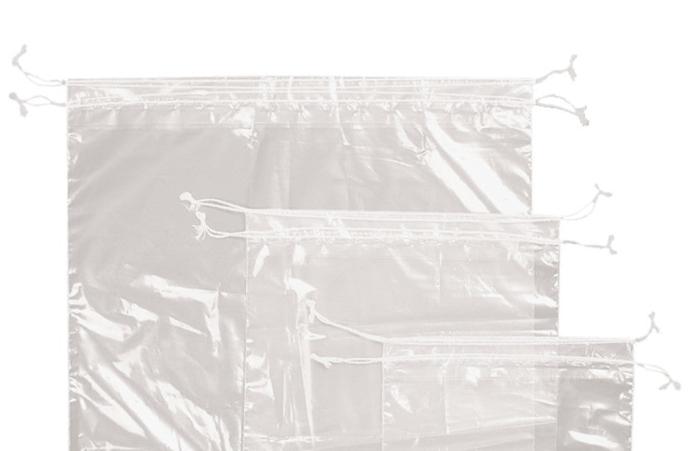 Rotilabo® drawstring pouch, LDPE, thickness 50 µm, W 200 x H 300 mm, 100 unit(s) - Luminix Health