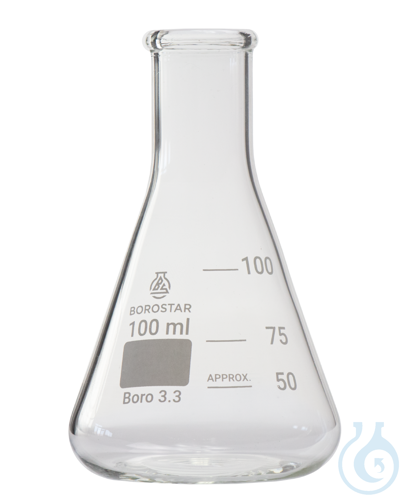 Borostar Erlenmeyerkolben EH 100ml Boro 3.3