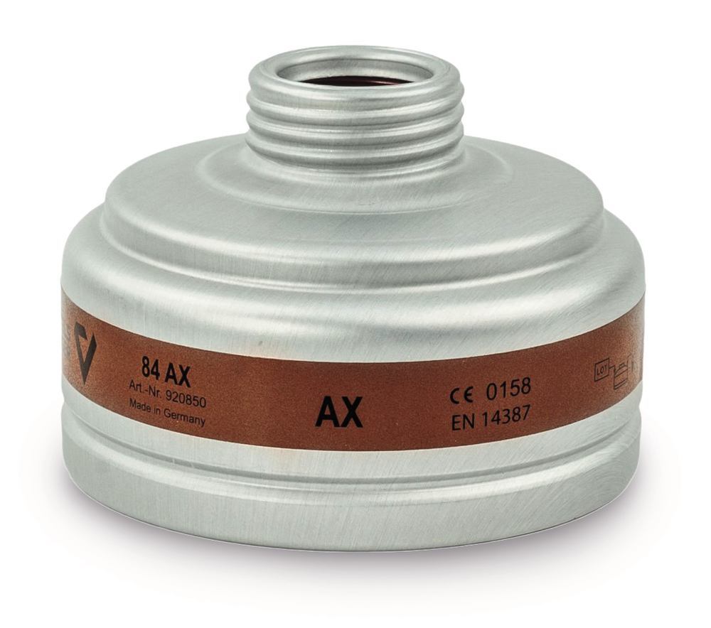 Respiratory protection filter, brown, EN 14387, type AX, 1 unit(s) - Luminix Health