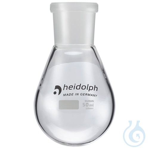 Evaporating flask 50 ml -- NS 14/23 withtransition piece and clamp - Luminix Health