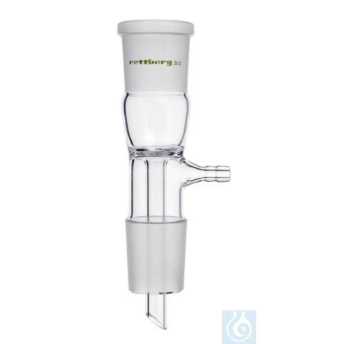 Image of Vacuum receiver, cone size 14,5/23, socket size 14,5/23, straight, - Luminix Health