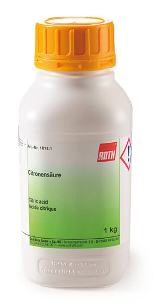 Citric acid (monohydrate), , 1 kg, plastic - Luminix Health
