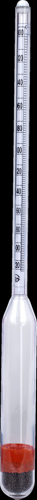 Plastic hydrometer for specific gravity, 1.200-1.420:0.002, 60/60 °F