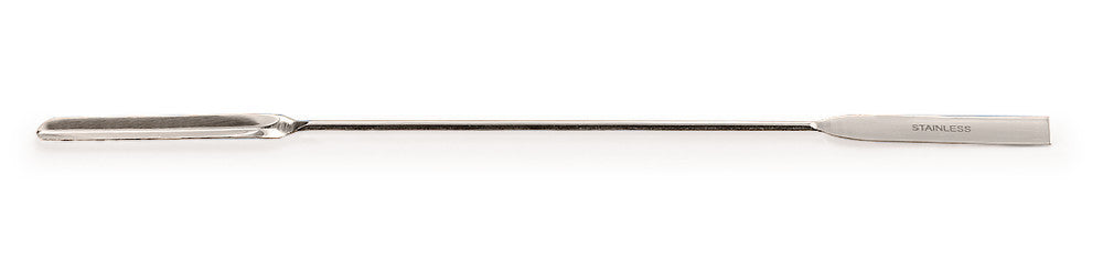 Chemist's double spatula, high grade steel, W 6 mm, L 150 mm, 5 unit(s) - Luminix Health