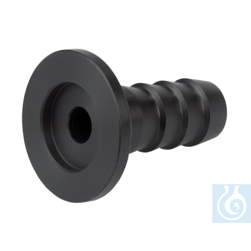 Image of Small flange KF DN 16 with hose nozzle 1/2'' PP - Luminix Health