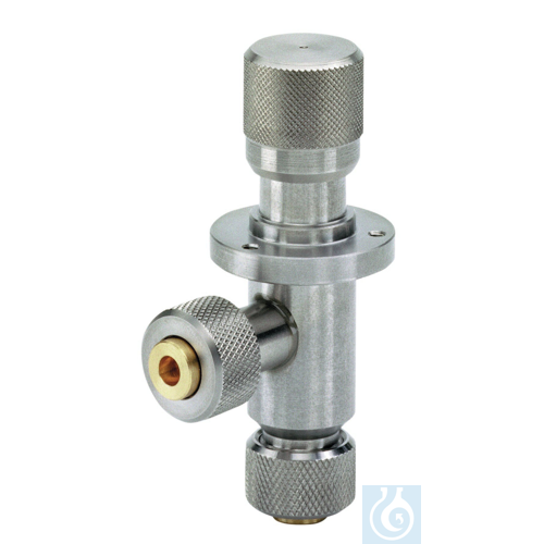 Gas inlet valve VGL, stainless steel, with soldering connections - Luminix Health