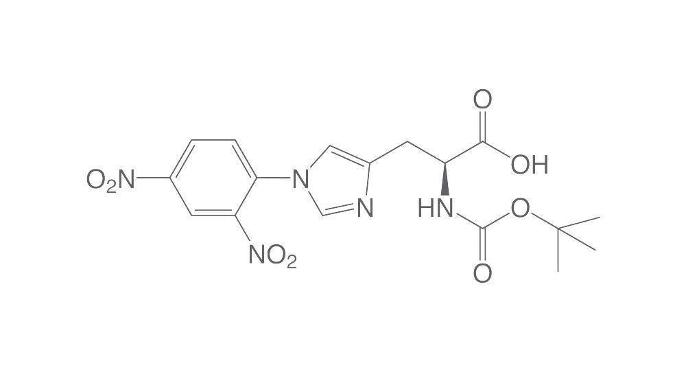 Boc-L-Histidine-(Dnp), PEPTIPURE®, min. 97,5 %, for biochemistry, 1 g, glass - Luminix Health