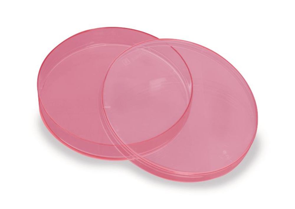 Petri dishes, PS, sterile, With vents, Ø 92 mm, H 16 mm, red, 480 unit(s) - Luminix Health
