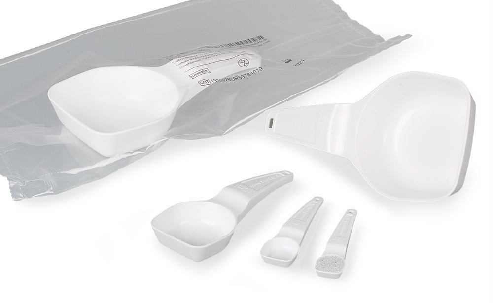 PS m. spoons, white, non-sterile, 50 ml, 100 unit(s) - Luminix Health