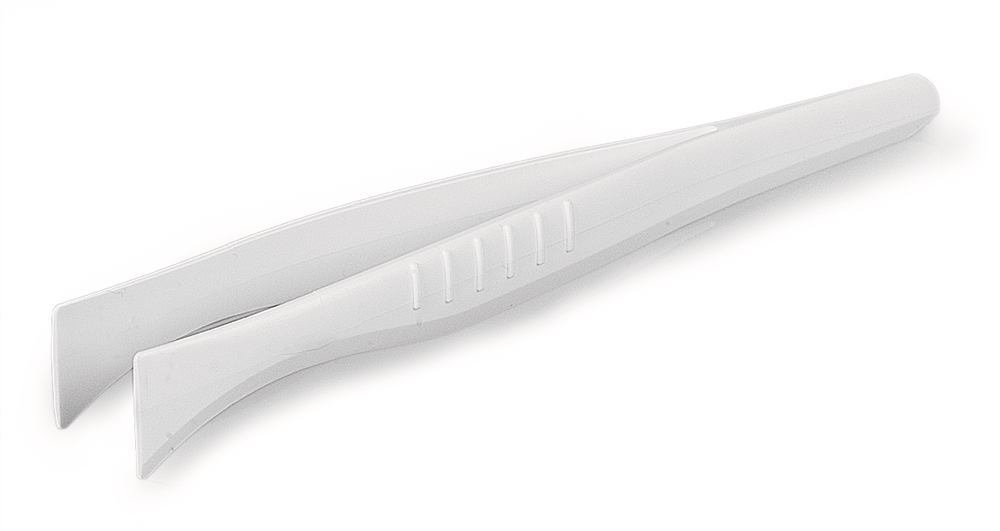 Disposable 130 mm SteriPlast® tweezers, Straight, flat tips, sterile - Luminix Health