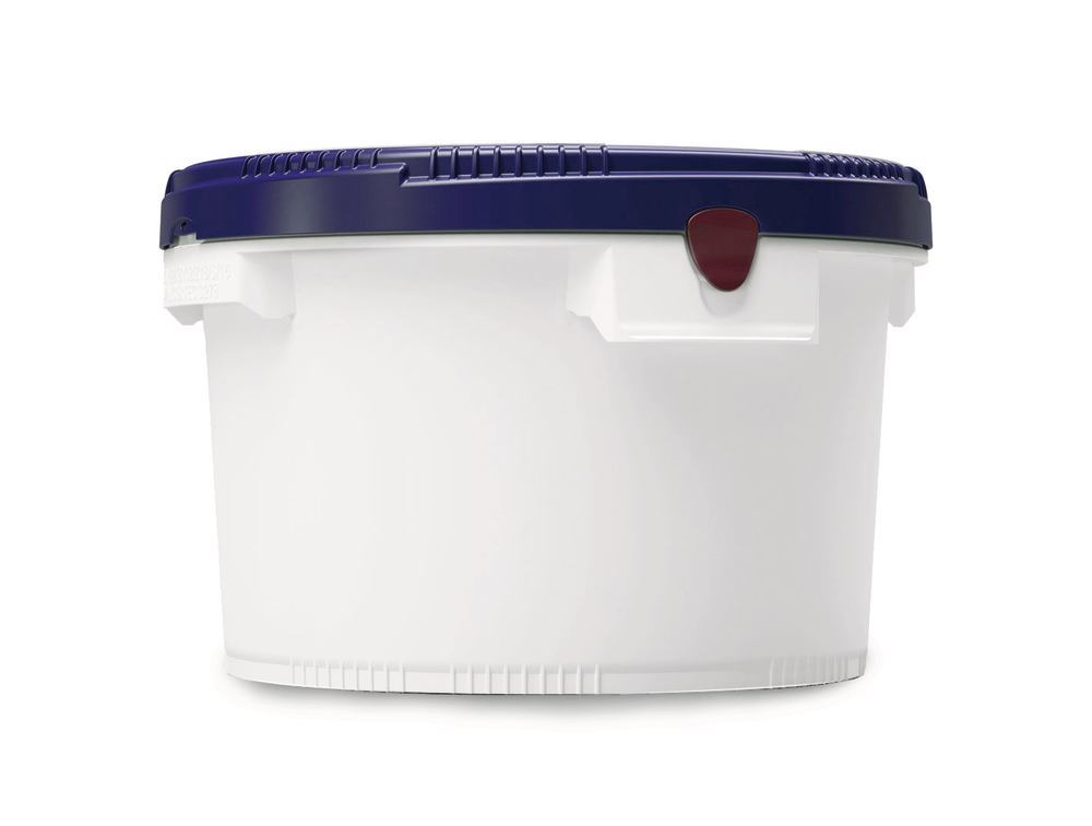 Image of Click pack container, HDPE, white